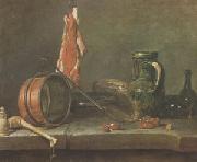 Jean Baptiste Simeon Chardin A Lean Diet  With Cooking Utensils (mk05) oil painting